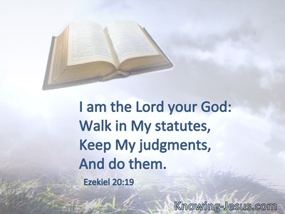 I am the Lord your God: Walk in My statutes, keep My judgments, and do them.